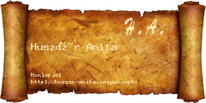 Huszár Anita névjegykártya